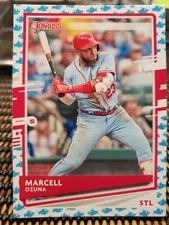 2020Panini Donruss #134 Marcell Ozuna Baby Shark Parallel St Louis Cardinals 