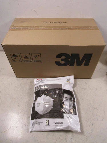500 3M KN95 Masks Respirator Facemasks 9502+ 10 Packs of 50 Masks