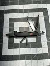 Victorinox One Handed Trekker  111mm Locking Knife Serrated Swiss Black  7880