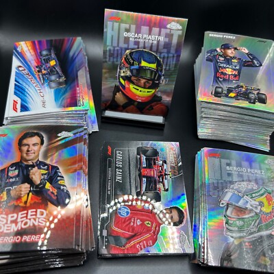 2024 Topps Chrome Formula 1 F1 Inserts - Helmets, Recharged, Speed Demons, etc