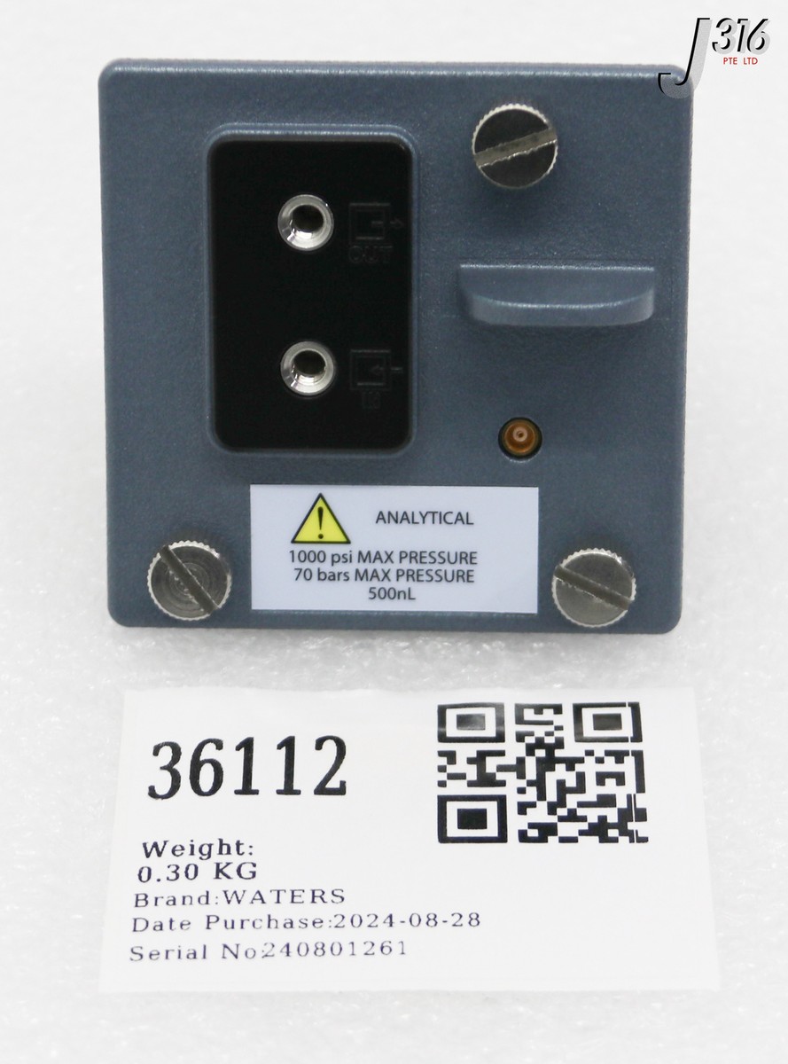 36112 WATERS FLOW CELL, ACQUITY UPLC TUV, 418000235 205015018 | eBay