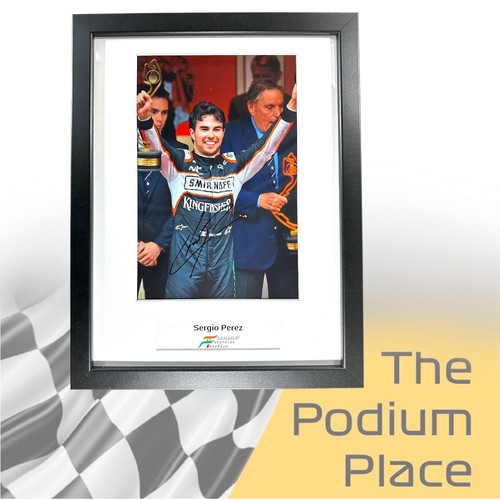 Sergio Perez Signed Sahara Force India Formula 1 Monaco Win Photograph - Picture 2 of 5