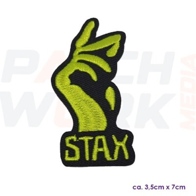STAX Records Finger Hand Logo Snap | Aufnäher zum Aufbügeln