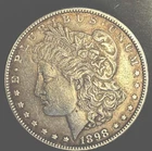 1898 P Philadelphia Morgan Silver Dollar About Uncirculated (AU) Uncleaned