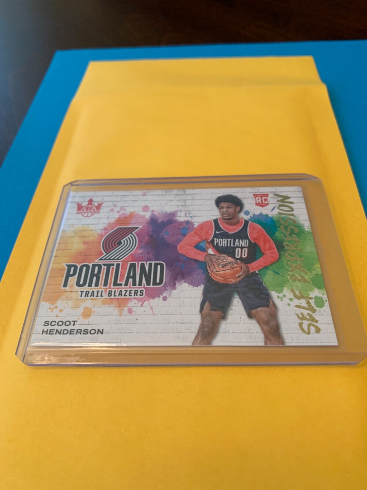 Scoot Henderson 23-24 Panini Court Kings Self Expression Rookie Card