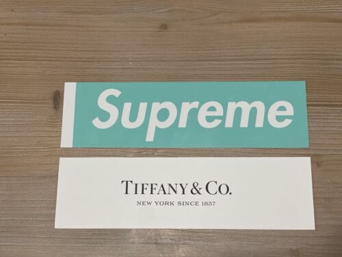 SUPREME FW21 TIFFANY & CO. BOX LOGO STICKER  - Afbeelding 1 van 2