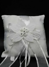Hochzeitskissen Ringkissen Traukissen Trauringe Eheringe Kissen Blume NEU
