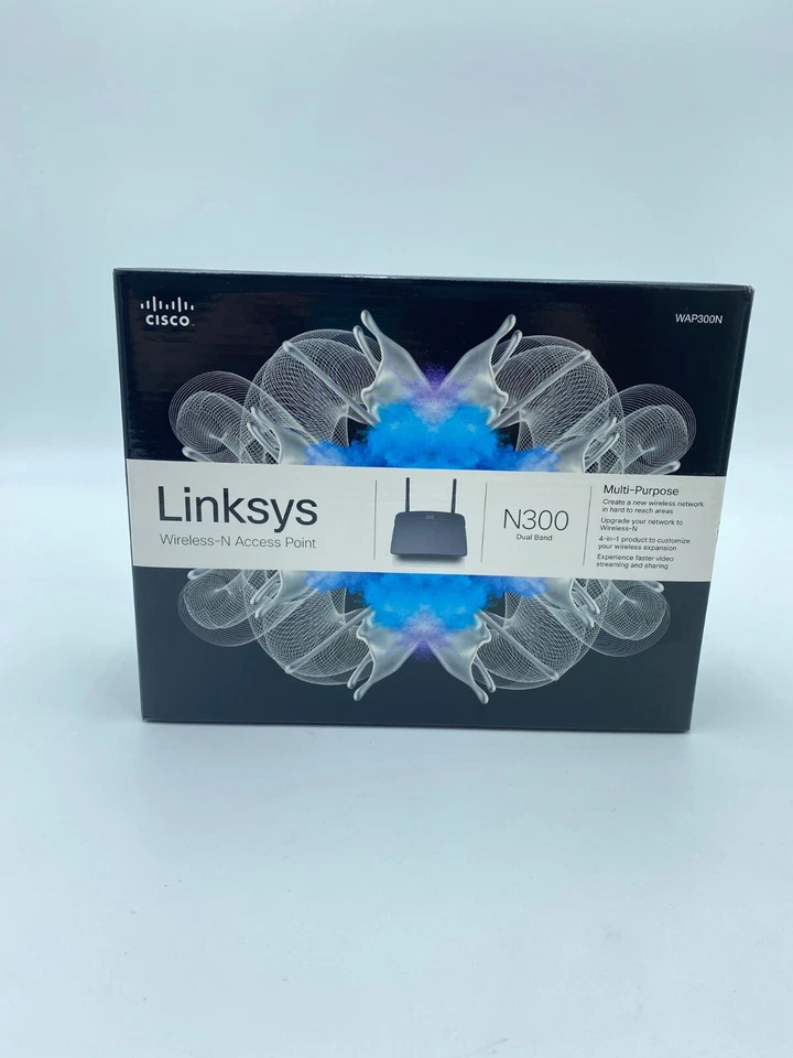 Punto de acceso inalámbrico Linksys N300 extensor de alcance de doble banda WAP300N ¡NUEVO! Foto 2 de 4
