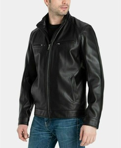 mk mens leather jacket