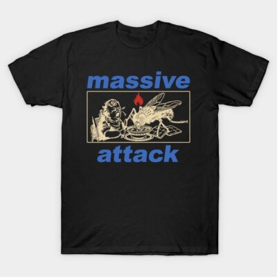 NEW Massive Attack T-shirt Black Cotton All size S-345XL Gift Friend