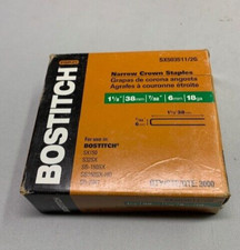 Stanley/ Bostitch P/N SX503511/2G 18ga Narrow Crown Staples, 3,000 ct Box