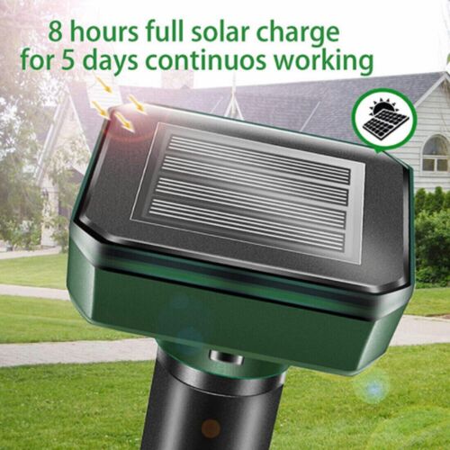 Mole Repellent Solar Powered 8 Pack Sonic Mole Deterrent Spikes for Lawn Garden - Picture 4 of 14