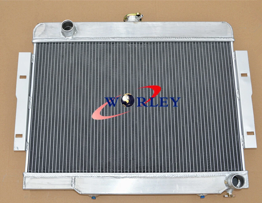 吉普 CJ CJ5 CJ7 铝制散热器 带雪佛兰 V8 转换发动机 72-86 3 行 — 第 2/4 张图片