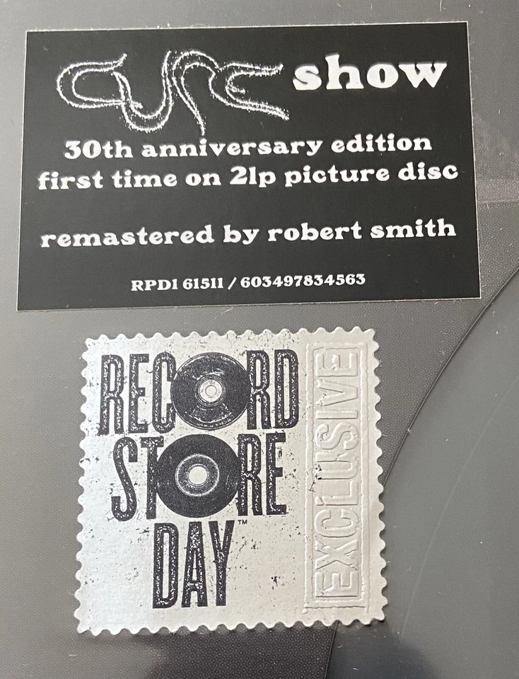 THE CURE - SHOW - RSD '23 VINYL PIC DISC 2LP - REMASTERED BY R. SMITH - NEW - Image 3 of 3