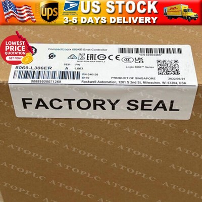 NEW 5069-L306ER SER A CompactLogix Enet Controller 5069L306ER