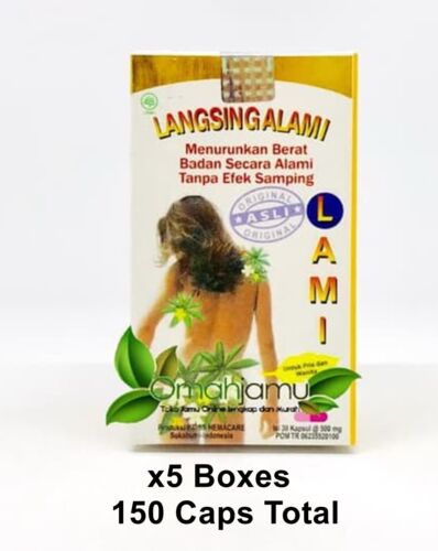 Formule à base de plantes Lami aide à réduire la graisse corporelle herbe minceur naturelle - 5 boîtes - Photo 1/8