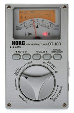 KORG OT-120 Orchestral Tuner Needle Meter Aluminum Panel Tuning LCD OT120 Japan