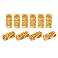 Die Spring, 10mm OD 20mm Long 20pcs Stamping Light Load Compression Yellow