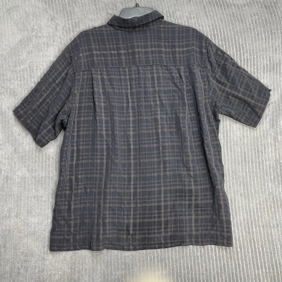 Brandini Hombre Camisa Abotonada XL Cuadros Manga Corta Informal Verano Foto 2 de 4