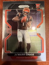 2021 Panini Prizm Football Ja'Marr Chase Base Rookie Car #337 Bengals RC Jamarr