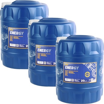 MANNOL Energy 3x 20 Liter [60L] Kanister 5W-30 Motoröl 5W30 API SL/CF Öl