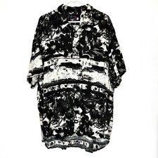 Vintage Jams World Hawaiian Shirt Abstract Floral Men  s XL