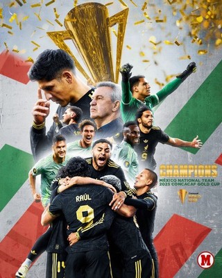 Team Mexico Soccer 8x10 Photo 2025 CONCACAF Gold Cup Champions Edson Alvarez