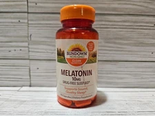 Sundown Melatonin 10mg Drug-Free Sleep Aid 90 ct 3/2026