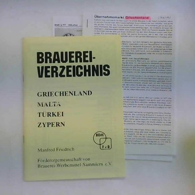 Brauerei-Verzeichnis. Griechenland, Malta, Türkei, Zypern