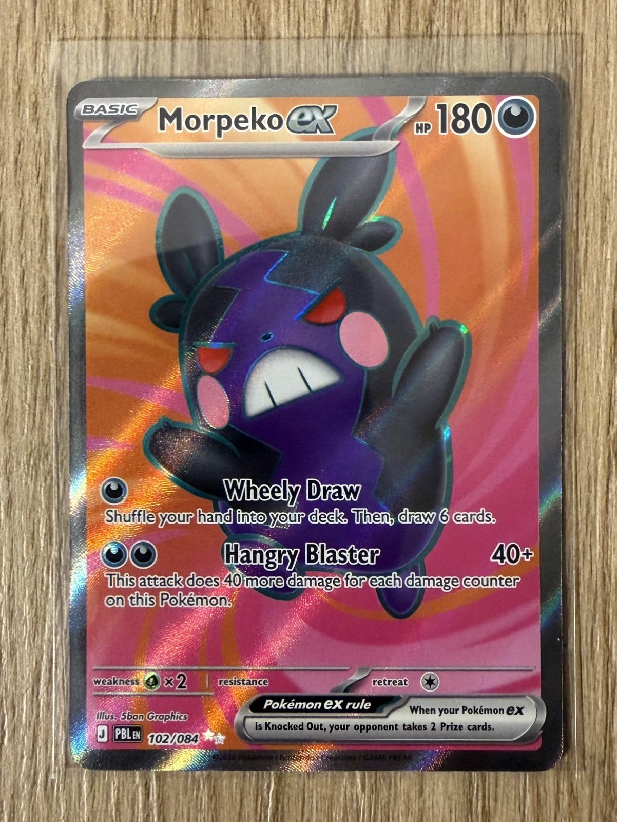 Pokémon TCG Morpeko ex 102/084 Pitch Black