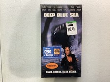 Deep Blue Sea VHS Factory Sealed Watermarked Hype Stickers Thomas Jane 2000