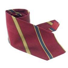 CHANEL tie Bordeaux x Navy x Beige Women Authentic secondhand