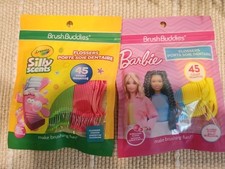 2 KIDS BRUSH BUDDIES CRAYOLA BARBIE FLOSSERS ...