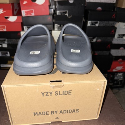 Size 9 Mens Adidas Yeezy Slide Slate Grey brand new with box | eBay