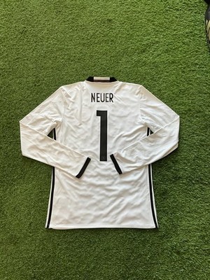 adidas Germany Men's Home L/S Jersey 16/17 Legend Neuer #1 SzS