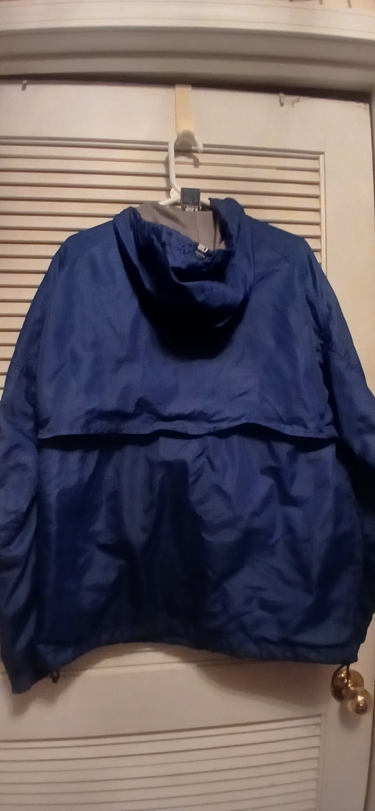 Alphanumeric Rain Jacket Mens Medium Blue Gray Ve… - image 3