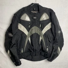 Cortech GX Men's Motorcycle Riding Gear Jacket Black Armor Padded Size M / 42