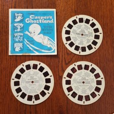 Casper's Ghostland View-master 3 Reel Set Viewmaster Cartoon 21 Stereo Picture