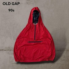 Gap 90s Anorak Mountain Parka Nylon Jacket L Red Vintage Outdoor Casual