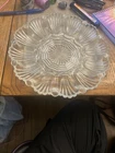 Jeanette Carnival Glass Deviled Egg Plate Platter, Clean  New Never Used