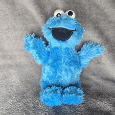 Sesame Street Cookie Monster Blue Small Soft Toy Plush Teddy 2013 Hasbro 9”