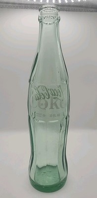 Vintage Coke A Cola Bottle Green 10 Oz
