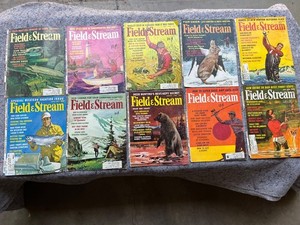 Lot Of 10 Vintage Field & Stream Magazines-COVERS ONLY