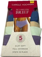 Carole Hochman Ladies' Silky Soft Full Coverage Stays in Place Brief Small NWT