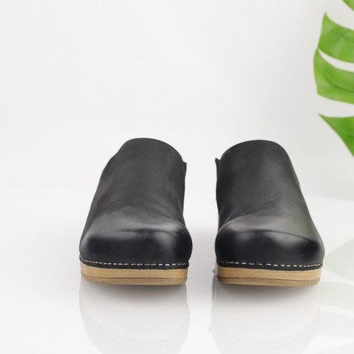 Dansko Womens Brenda Mule Size 39 8.5 Black Nubuck Clog SlipOn Shoe Comfy Casual - Picture 2 of 14