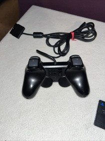 2x PLAYSTATION 2 PS2 Sony Controllers SCPH-10010 & SCPH-110 & 2 Memory 8mg Cards