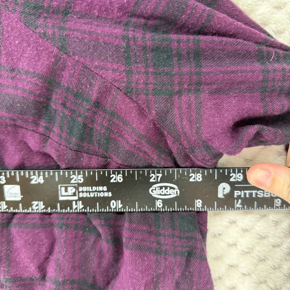 Camisa Torrid Top Mujer Cuadros Botón Frontal Corbata Manga Larga Talla 4/4X Foto 4 de 4