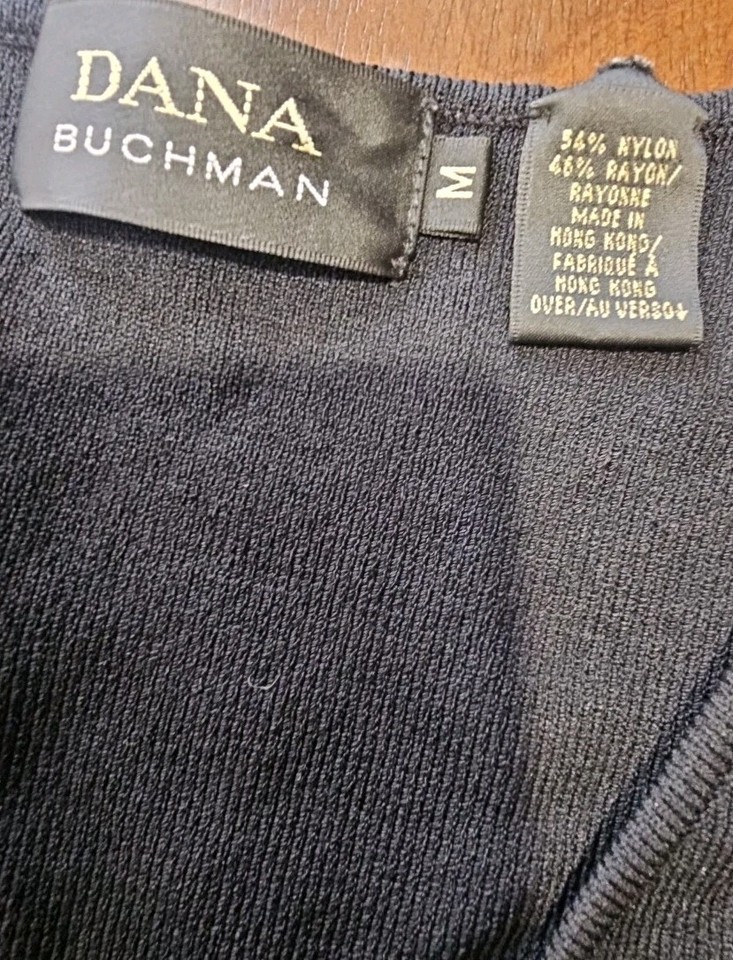Dana Buchman Women Black Pullover Sweater 1X Plus