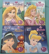 Story Reader Me Reader Disney Books - 4 - Cinderella, Aladdin,tangled, SleepingB