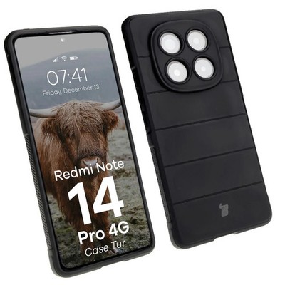 Handyhülle für Xiaomi Redmi Note 14 Pro 4G Bizon Case Cover Schutz Hülle Schwarz